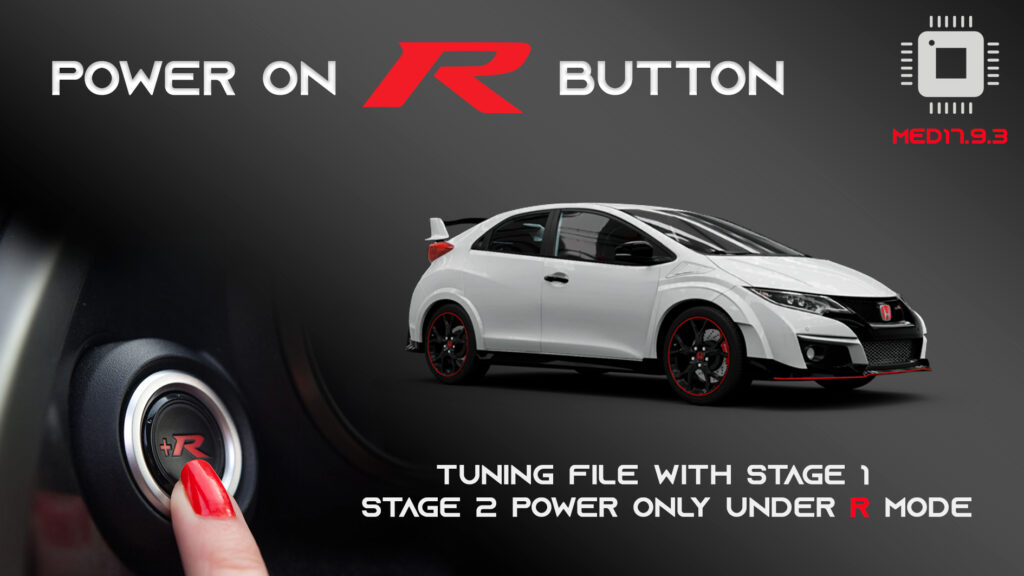Honda Civic TypeR FK2 – Power on R button